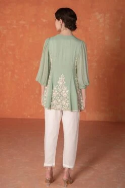 Teal Godet Tunic -Lillys Clothing Shop SBP1303