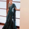 Teal Green Mirrorwork Blouse And Ruffle Saree -Lillys Clothing Shop SG14 07 2122519 jpg 1200x1600 fc26b806 d6a7 484b abd0 3eda31a75417