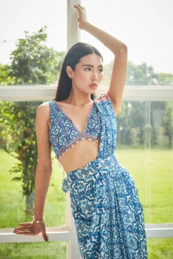 The Amalfi Draped Saree -Lillys Clothing Shop SG 11718