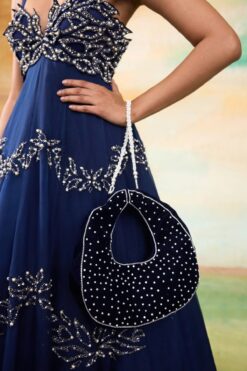 Hand Embroidered Polka Dot [attern Potli