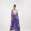 Purple Flora Dhoti Skirt Set -Lillys Clothing Shop SUPF02 Juhi Bengani