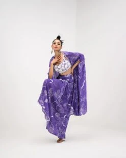 Purple Flora Dhoti Skirt Set -Lillys Clothing Shop SUPF02 Juhi Bengani 2