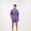 Purple Flora Half Sleeve Shirt -Lillys Clothing Shop SUPF04 Juhi Bengani 3