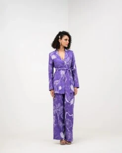 Purple Flora Blazer Pant Set -Lillys Clothing Shop SUPF06 Juhi Bengani 3