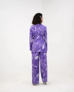 Purple Flora Blazer Pant Set -Lillys Clothing Shop SUPF06 Juhi Bengani 5 1