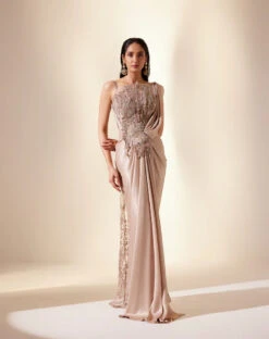 Golden Mirage Coset Saree