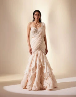 Moonbeam Ivory Saree