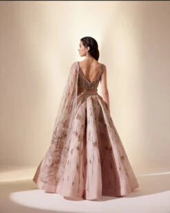 Peachy Cascade Lehenga Set -Lillys Clothing Shop Screenshot 4