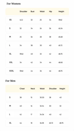Indica Kurta Paired With Our Indica Bundi -Lillys Clothing Shop Size Chart 4b123914 927d 4007 a072 b6b8e8555aee