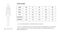 Tuscany Gold Mandala Lehenga -Lillys Clothing Shop Size guide 600x600 07d47852 52d5 47f4 bc53 8d0e42860a7c