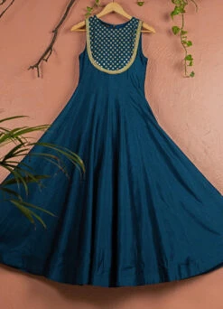 Teal Blue Anarkali