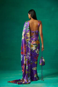Purple Drape Saree With Blouse -Lillys Clothing Shop SonaliBansal 28 june 2358679