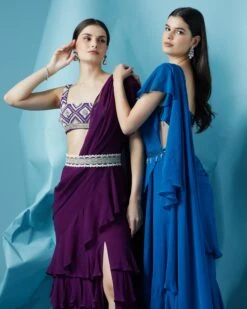 The Blue Wave Saree -Lillys Clothing Shop Surabhi03 08 222890 26864e92 7a68 476f 8347 bb92a995f8b7