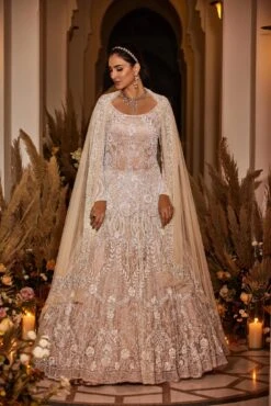 Victorian White - Hand Embroidered Lehenga Set 8 Victorian White - Hand Embroidered Lehenga Set -Lillys Clothing Shop SurabhiChopra01stFeb2022 12855 min