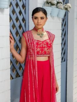 Eva Hot Pink Jacket Pant Set -Lillys Clothing Shop TT 383.3