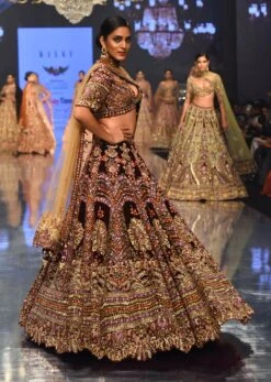 Wine Purple Bridal Lehenga With Heavy Embroidery -Lillys Clothing Shop Untitled 1954