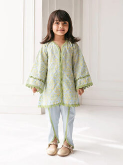 Mulmul Cotton Bloom Kurta With Feliz Dhoti Pant