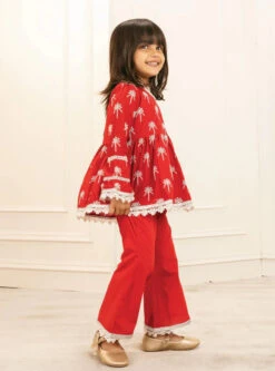 Mulmul Cotton Bud Kurta With Bud Pyajama