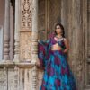 Turquoise Floral Lehenga Set -Lillys Clothing Shop UntitledSession3391