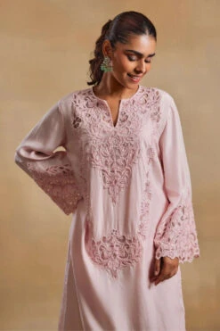 Naila Baby Pink Kurta & Pants Set -Lillys Clothing Shop Untitleddesign 149