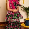 Bachpan Gulmohar Hand Block Sharara Set For Girls