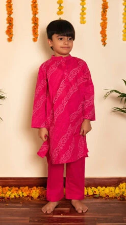 Bachpan Bandhej Kurta Set