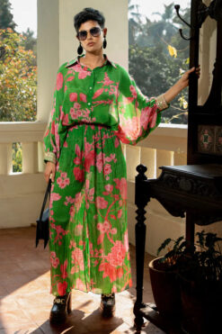 Green Printed Co-ord Set