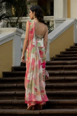 Naksha Print Georgette Pre-Draped Sari 6 Naksha Print Georgette Pre-Draped Sari -Lillys Clothing Shop Upluup Sabr2 G36 5 670x 2b706075 8087 4ce4 99bd f15626a377ea