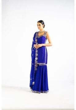 Royal Blue Georgette Sharara -Lillys Clothing Shop VVANI030920226957 1217x1750 1