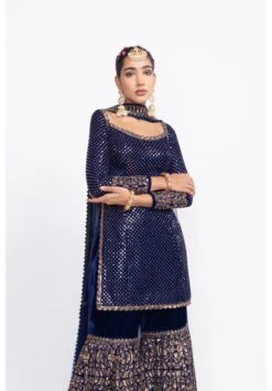 Navy Blue Kurta Sharara Set -Lillys Clothing Shop Vaani9396 1217x1750 1