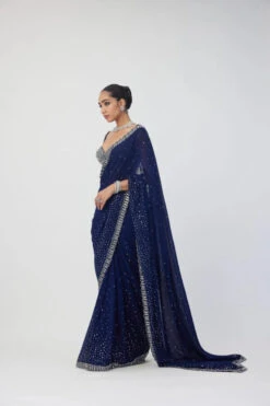 Deep Blue Sequins Scattered Saree Set -Lillys Clothing Shop Vani 07.09.245638 600x900 1
