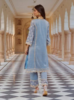 Mulmul Banarsi Gerua Blue Kurta With Mulmul Banarsi Gerua Blue Pant 10 Mulmul Banarsi Gerua Blue Kurta With Mulmul Banarsi Gerua Blue Pant -Lillys Clothing Shop WeddingResized 0004s 0002 Layer43 700x 6c09012e 1f5d 4c19 8cc9 24fd0bf81fee