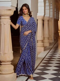 Mulmul Crepe Banni Navy Saree -Lillys Clothing Shop WeddingResized 0009s 0007 Layer6 700x a4bd3c2e d265 42e0 b09b 19563fdcd8ee