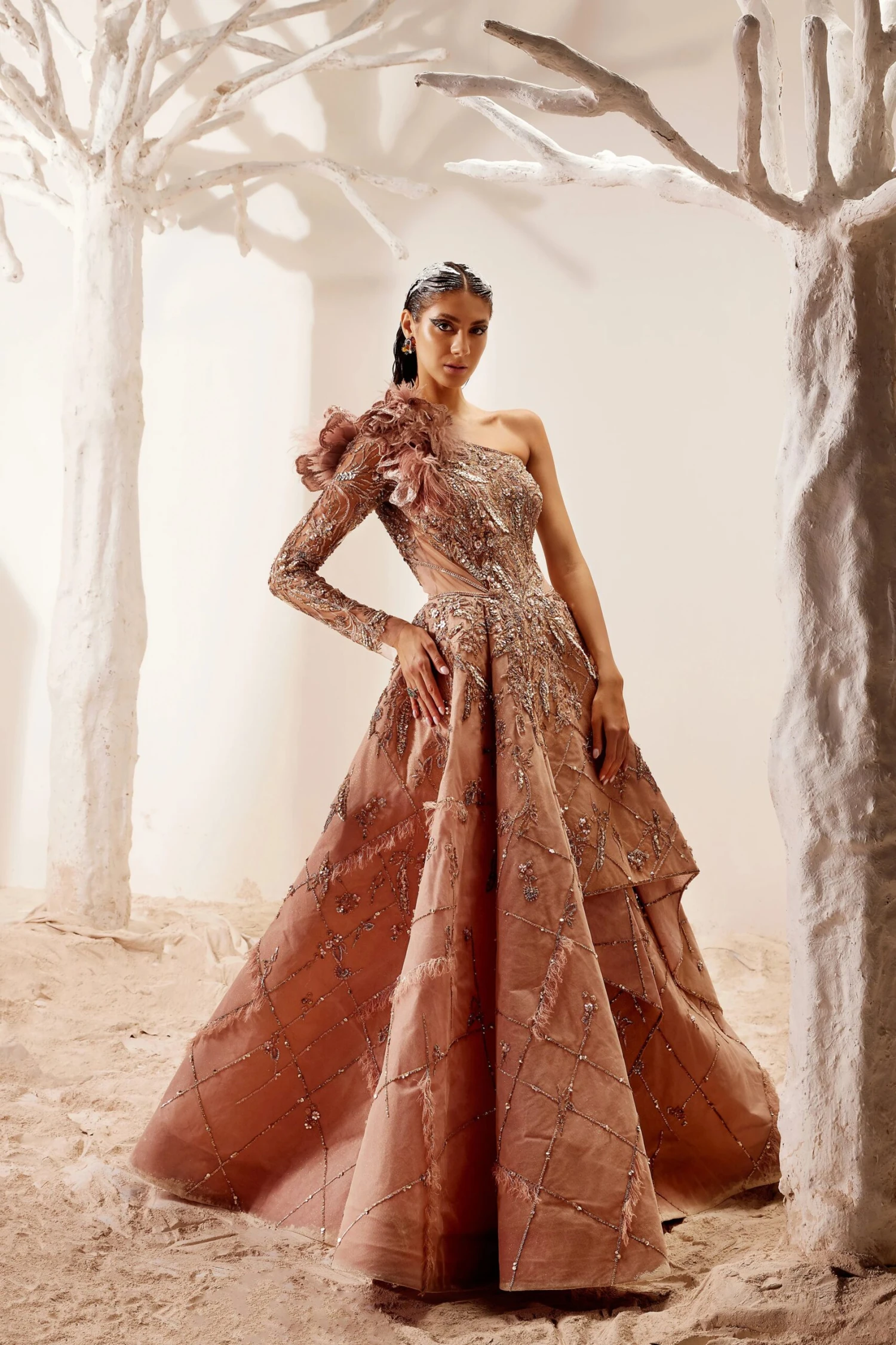 Pink Gilded Gown 3 Pink Gilded Gown - Image 3