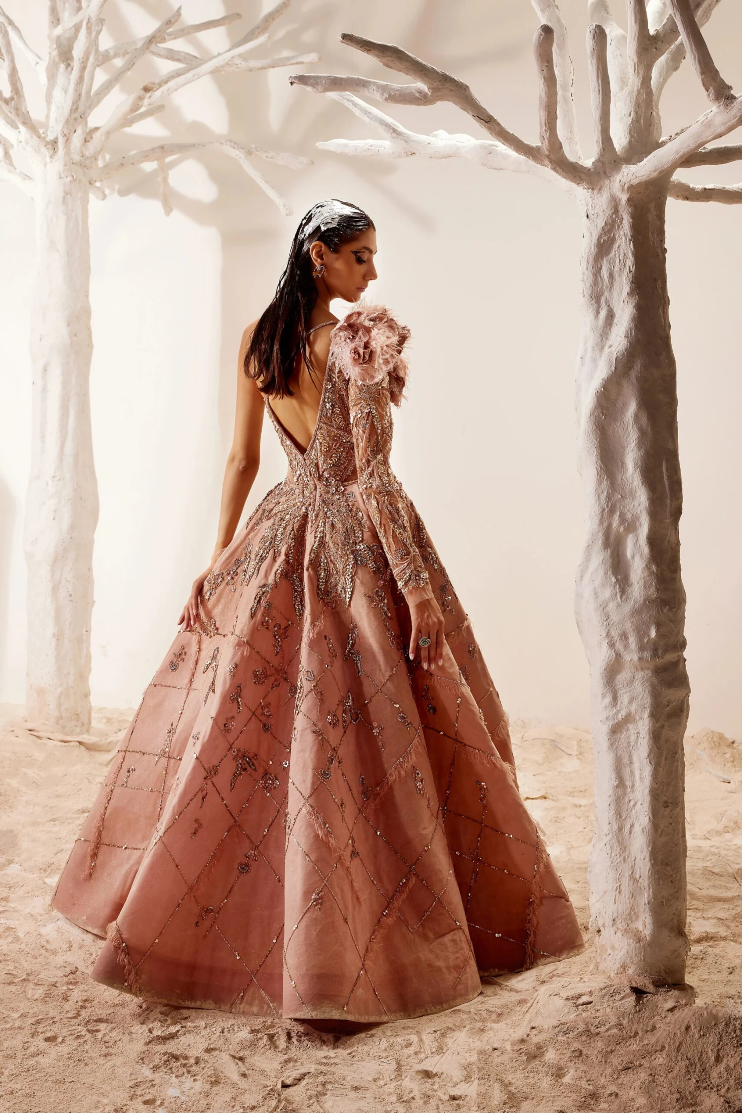 Pink Gilded Gown 2 Pink Gilded Gown - Image 2