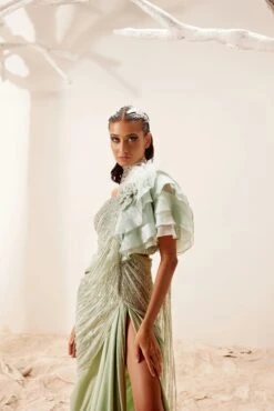 Nile Green Saree -Lillys Clothing Shop adaara26 04 2220769copy