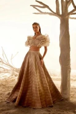 Crush Organza Ruffle Blouse With Layered Skirt -Lillys Clothing Shop adaara26 04 2221272copy