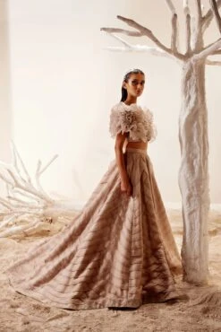 Crush Organza Ruffle Blouse With Layered Skirt -Lillys Clothing Shop adaara26 04 2221326copy