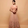 Off Shoulder Peach Lehenga 19 Off Shoulder Peach Lehenga -Lillys Clothing Shop ansc001 1