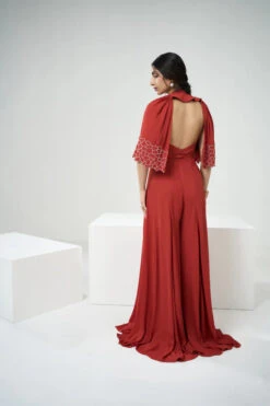 Rust Orange Jumpsuit With Short Cape -Lillys Clothing Shop ashnashoot0121copy 550x 6f0698f6 6a8a 4d81 963c a4419c158c9d