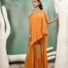 Marigold Yellow Draped Tunic Set