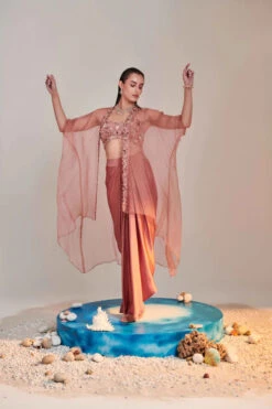 Salmon Pink Pure Organza Cape 8 Salmon Pink Pure Organza Cape -Lillys Clothing Shop ashnashoot23034 550x f516ba48 5cf1 4e72 991e 2a3cefddd01d