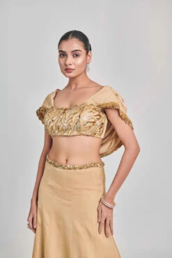 Golden Cowl Sleeves And Cutwork Blouse Kalidar Skirt Set -Lillys Clothing Shop ashnashoot23929 550x 6be456ab ac5d 40a8 87a4 96b3b50c6ca9