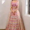Ivory Floral Multicolor Lehenga -Lillys Clothing Shop azm ivory floral lehenga 1 766070a3 0129 45c9 814e 676d64c30b6d