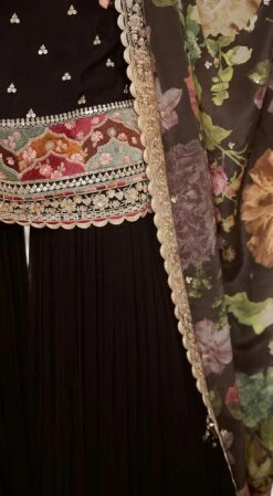 Black Georgette Gharara Set -Lillys Clothing Shop black georgette gharara set basanti kapde aur koffee 3 1100x 65b3a706 745d 4c66 891c 8244694ff33f