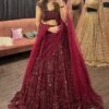 Cherry Dust - Hand Embroidered Lehenga Set -Lillys Clothing Shop cherry dust