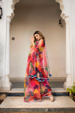 Multi Color Organza Print Saree (unstitched Blouse) 7 Multi Color Organza Print Saree (unstitched Blouse) -Lillys Clothing Shop custom resized 700x 5e9328c7 68d6 4507 90e3 c71db2942d0c