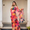 Multi Color Organza Print Saree (unstitched Blouse) 16 Multi Color Organza Print Saree (unstitched Blouse) -Lillys Clothing Shop custom resized 700x a34e53e0 1cf1 4310 a241 5832aa054619
