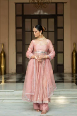 Onion Pink Anarkali Set -Lillys Clothing Shop ek3012D