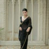 Black Saree -Lillys Clothing Shop ek3017A